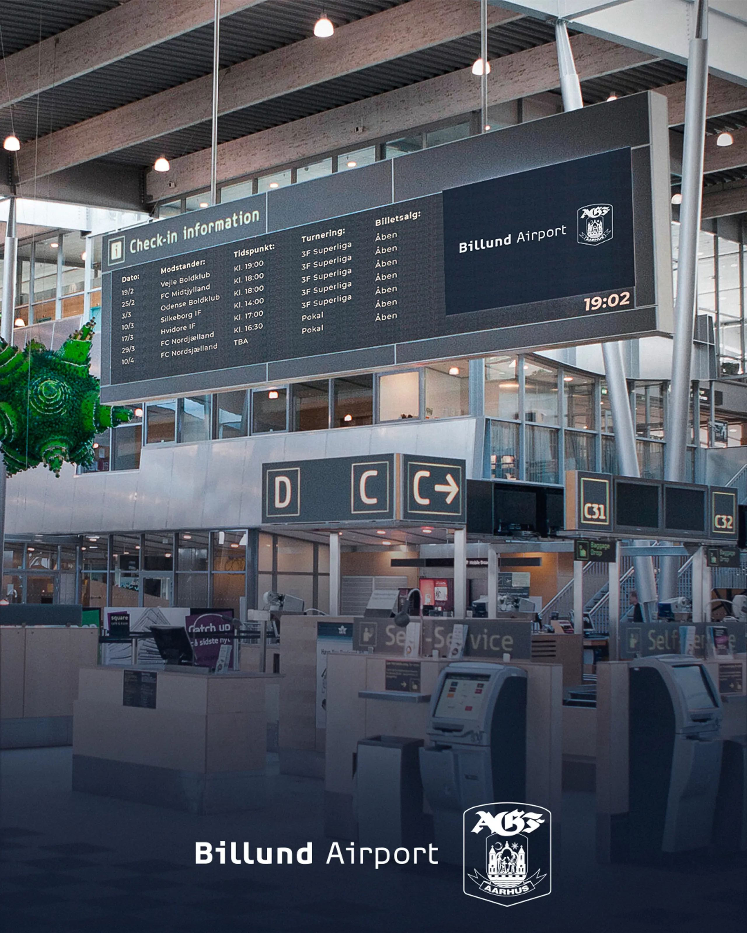 KLAR TIL TAKE OFF: AGF OG BILLUND LUFTHAVN FORTSÆTTER SAMARBEJDE